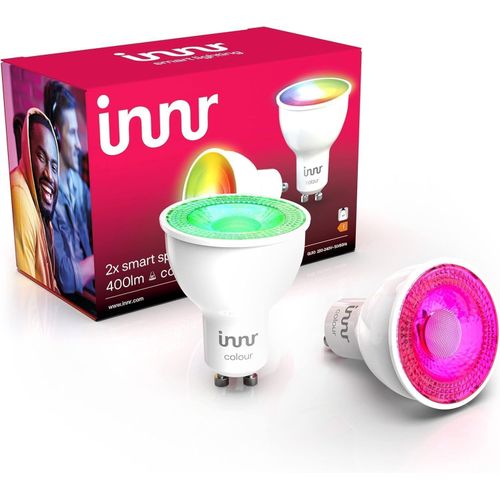 Ampoule Connecte Zigbee Gu10, Fonctionne Avec Hue* Et Alexa (Pont Requis), Spot Blanc Et Couleur, Ampoules Rgb, Led Lampe, Intensit Variable, 400 Lumens - 2 Pack[Amp744600]