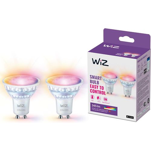 Ampoule En Verre Led Intelligente Gu10 - Remplacement Gu10 50w, 16 Millions De Couleurs, Wi-Fi/Bluetooth, Commande Vocale/Application, Fonctionne Avec Google Home, Alexa Et Homekit[Amp743574]