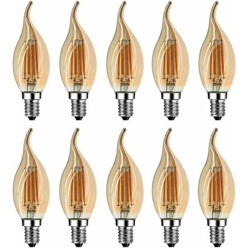 Ampoule Flamme Led E14, 4w Equivalent  Ampoule Halogne/Incandescente 40w, Blanc Chaud 2700k, Flamme Bougie Led Encastrable, 360