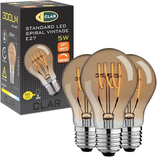 Ampoule Led Dimmable, Ampoule Dimmable E27, Ampoule Led Dimmable E27, Ampoule Led Variateur, Ampoule Led Compatible Variateur, Ampoule Variateur Intensit, 5w 2200k (Pack 3)[Den5282824]