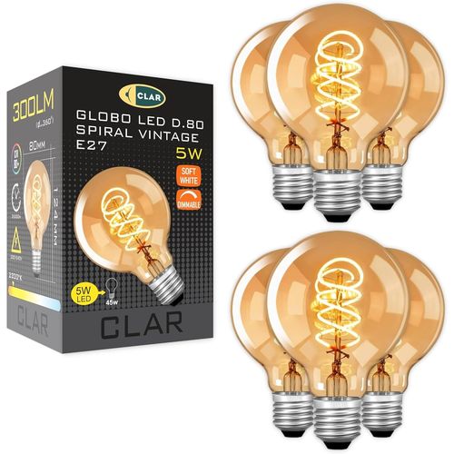 Ampoule Led Dimmable, Ampoule Dimmable E27, Ampoule Led Dimmable E27, Ampoule Led Variateur, Ampoule Led Compatible Variateur, Ampoule Variateur Intensit, 5w 2200k (Pack 6)[Den5282825]