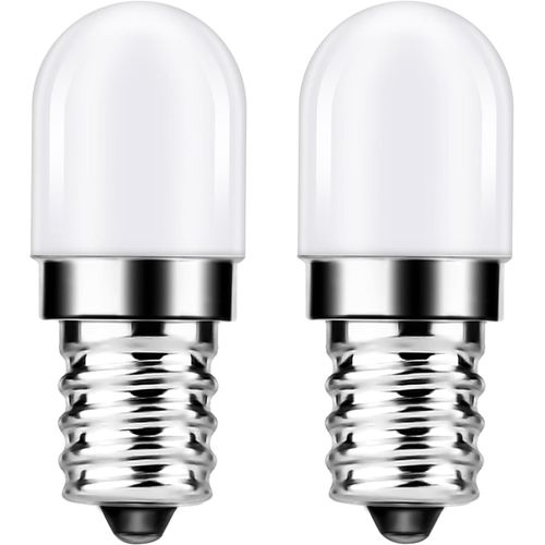 Ampoule Led E14, 1,5w quivalent  15w Ampoule Frigo, Blanc Chaud 2700k, 150lm Led Lampe Pour Frigo, Machine A Coudre, Hotte De Cuisinire, Lampe De Sel, Non Variable, Lot De 2[Amp744172]