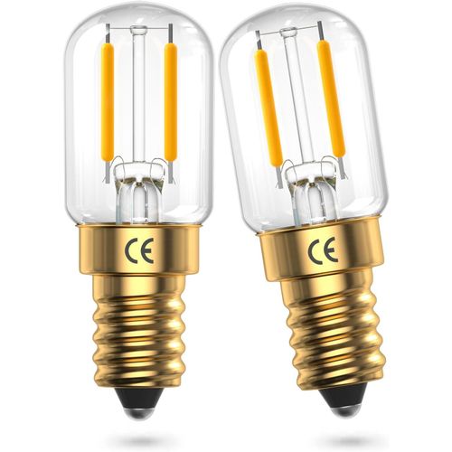 Ampoule Led E14 1w, T22 Veilleuse Tubulaire Blanc Chaud 2200k, 180lm, quivalent  Halogne E14 15w, E14 Mini Lampe  Filament Led Rtro Pour Frigo, Lampe De Sel, Etc(2pcs, Non Dimmable)