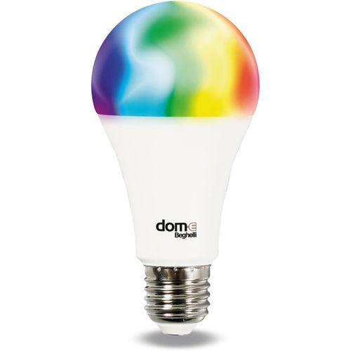 Ampoule Led Smart Dom-E E27 14w Rgb-Cct Wifi, Compatible Avec Alexa, Application Domotique, Rglage Des Couleurs Et De L'intensit, Commande Vocale, Installation Facile - Blanc[Amp745561]