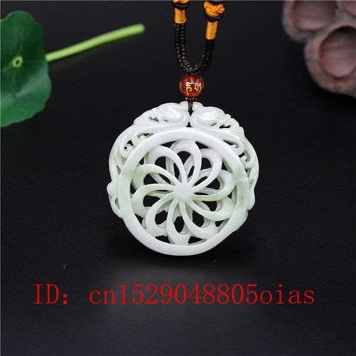 Amulette Grave  Double Face En Jade Chinois, Blanc, Vert Naturel, Pendentif Dragon, Moulin  Vent, Bijoux, Cadeaux Pour Elle, Breloque Collier