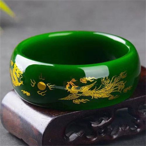 Amulette Sculpte  La Main Pour Hommes Et Femmes, Bracelet En Or Vert Et Jade largi, Cadeaux Porte-Bonheur  La Mode, Offre Spciale, Bangle54-64mm