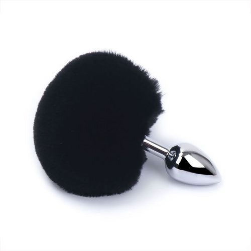 Anal Butt Plug Avec Bunny Tail Pour Femmes Et Hommes,Anus Anal En Acier,Sex Toy Pour Adultes,Produits De Sex-Shop,5 Documents,3 Tailles - Type Black-Large