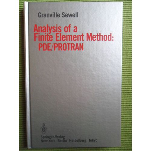 Analysis Of A Finite Element Method    Format Broch 