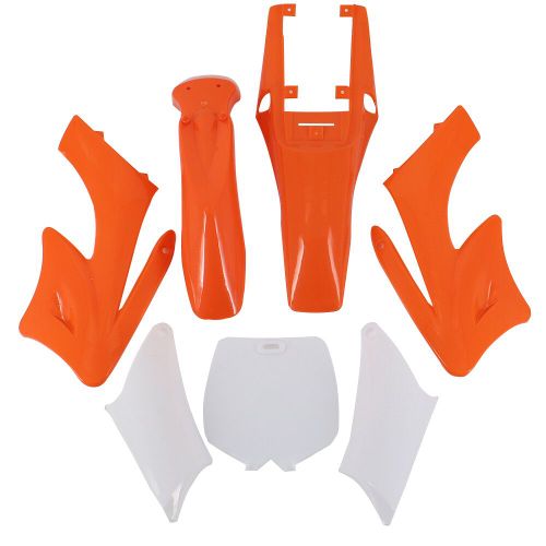Analyste De Carnage De Garde-Boue En Plastique,Mini D343,Mini Pocket Bike,Minimpain,2 Temps Chinois,Apollo Orion,47cc,49cc,7 Pices - Type Orange