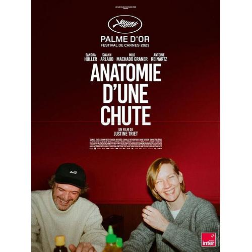 Anatomie D'une Chute - Vritable Affiche De Cinma Plie - Format 40x60 Cm - De Justine Triet Avec Sandra Hller, Swann Arlaud, Milo Machado-Graner, Antoine Reinartztriet - 2023