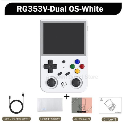 Anbernic Rg353v Rg353vs 64 128 256 G Touch Screen Handheld Game Players Android 11 Linux Dual System Portable Video Game Console