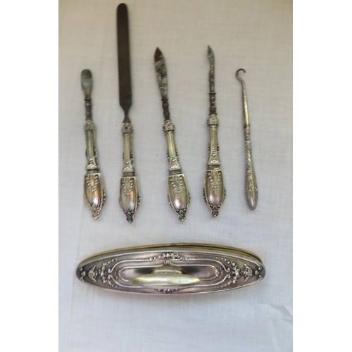 Ancien Accessoires  Manucure 6 lments Poinonns