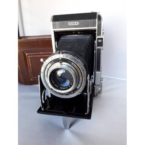 ANCIEN APPAREIL FOLDING ROYER objectif FLOR BERTHIOT 105mm F4.5
