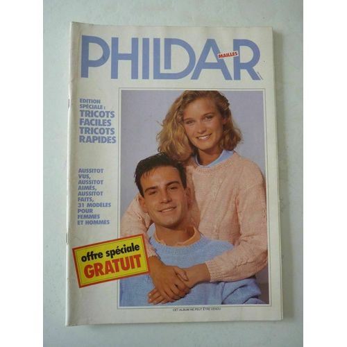 Ancien Magazine Mode Phildar Mailles Tricots Faciles Tricots Rapides 1985