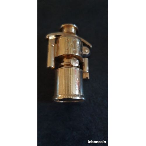 Ancien Petit Briquet Dor Essence Tempte