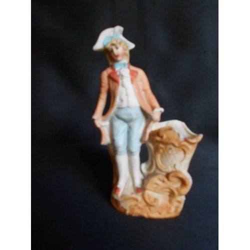 Ancien Pyrogne Biscuit Porte Allumettes Sign/A17