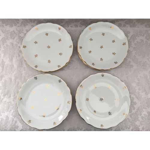 Ancien Service De Table 12 Assiettes Creuses Calottes Porcelaine Fine Cnp Berry