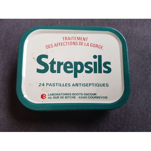 Ancienne Boite Strepsil Metal