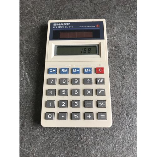 Ancienne Calculatrice Sharp Elsimate El-240