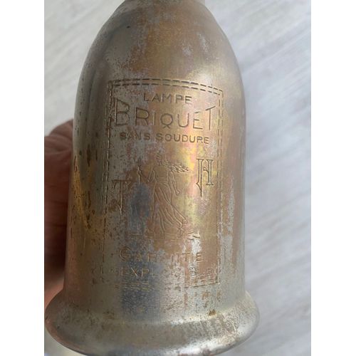 Ancienne Lampe Briquet. Lampe Ancienne Briquet Sans Souduremolette De Rglage , Dcore Th Et Marianne. H : 17 Cm, Base : 7 Cm T-Elle Voir Photo