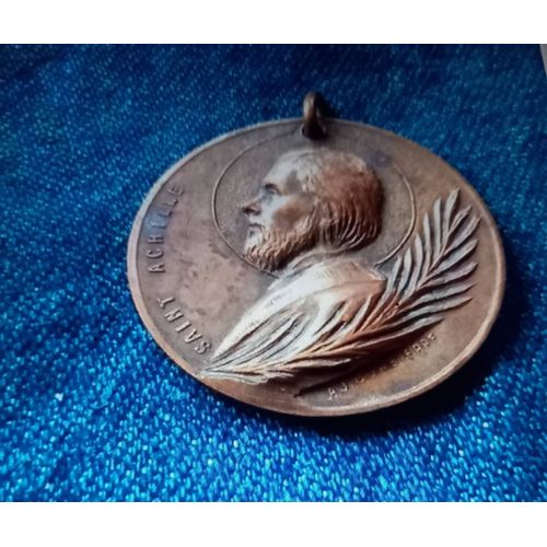 Ancienne Mdaille En Bronze Sign A.J.C