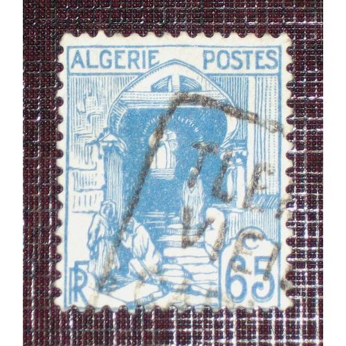 Anciennes Colonies Franaises - Algerie N 137 Oblitr De 1938-41 - 65c Bleu  Vue D'alger : Rue De La Kasbah 