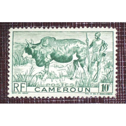 Anciennes Colonies Franaises - Cameroun N 276 Neuf Sans Charnire De 1946 - 10c Vert  Boeuf  Bosse 