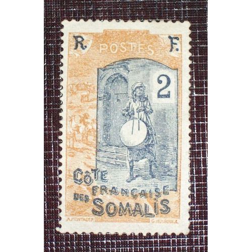 Anciennes Colonies Franaises - Cote Des Somalis N 84 Neuf Sans Gomme De 1915-16 - 2c Bistre-Jaune Et Bleu-Noir