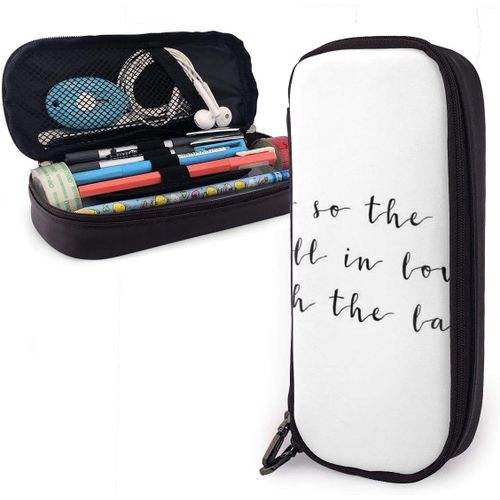 And So The Lion Trousse  Crayons De Grande Capacit Avec Fermeture clair Pour L'cole Et Le Bureau, Trousse De Maquillage Multifonction