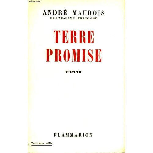 Terre Promise   de Maurois Andre