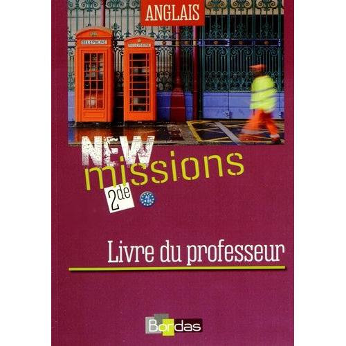 Anglais 2e A2-B1 New Missions - Livre Du Professeur   de Lansonneur Sraphine  Format Broch 