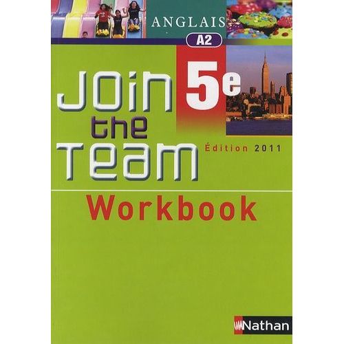 Anglais 5e Join The Team - Workbook A2   de Adrian Hlne  Format Broch 