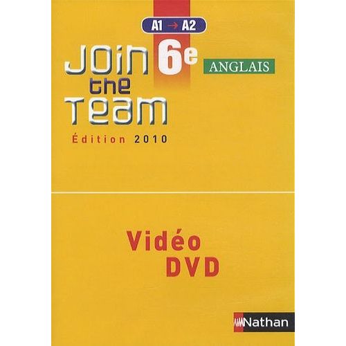 Anglais 6e Join The Team - A1 Vers B2 (1 Dvd)   de Adrian Hlne  Format Bote 