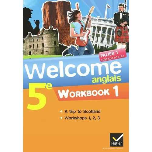 Anglais 5e Palier 1 Niveaux A1/A2 Welcome - Pack 2 Volumes : Workbook 1 & 2   de Ledru-Germain Evelyne  Format Pack 