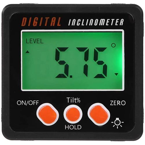 Angle Mesure Avec cran Lcd, Angle Horizontal Compteur Numrique Inclinomtre, Numrique Bote De Niveau lectronique Base Magntique, Outils De Mesure, Noir