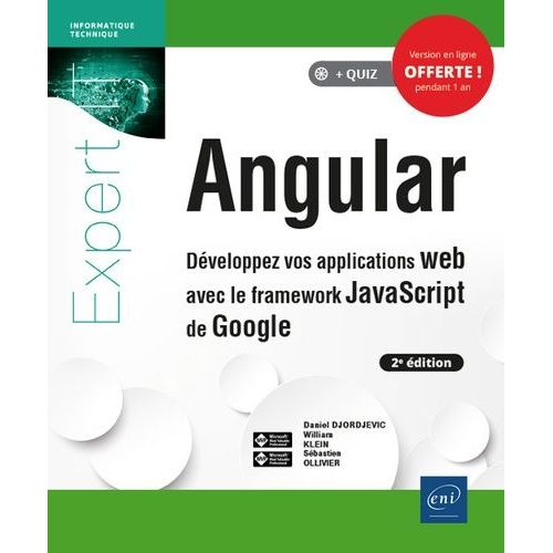 Angular - Dveloppez Vos Applications Web Avec Le Framework Javascript De Google    Format Beau livre 