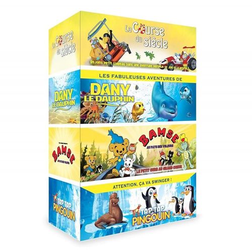 Animation Pour Les Tout-Petits - Coffret 4 Films : Bamse Au Pays Des Voleurs + La Course Du Sicle + Tap Tap Pingouin + Les Fabuleuses Aventures De Dany Le Dauphin - Pack de Christian Ryltenius