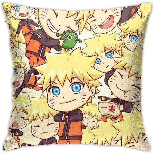 Anime-Naruto Mignon Uzumaki Naruto Taie D'oreiller En Polyester Dcoration D'intrieur Housse De Coussin Carre Douce Pour Voiture, Lit, Chambre  Coucher, Canap-Naruto4