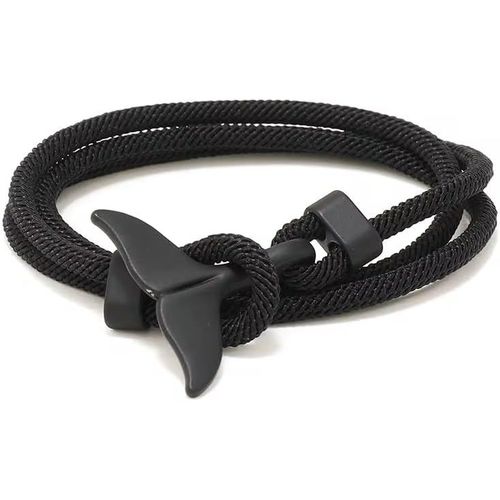 Aninu Bracelet Baleine Avec Suivi Gps Orca,Bracelet De Surfeur Avec Pendentif En Forme De Nageoire De Baleine Comme Pendentif,Bracelet En Tissu Enroul,Cadeau Parfait Pour Les Femmes Et Les Hommes