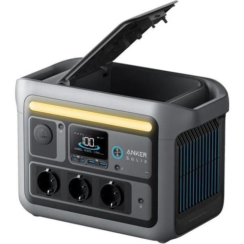 Anker Solix C800 Portable Power Station, Solar Generator, 768 Wh, 1200 W (1600 W Max.), 58 Min Charging (Optional Solar Panel)