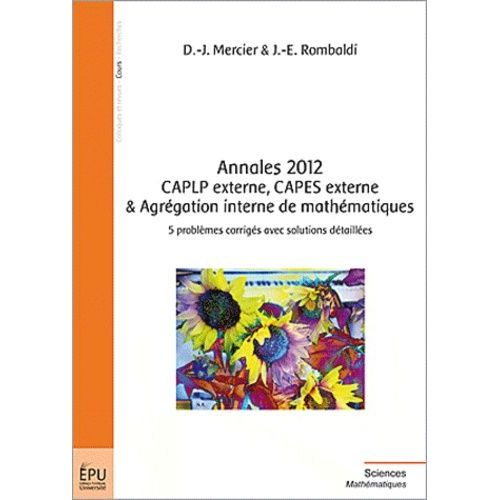 Annales 2012 Caplp Externe, Capes Externe & Agrégation Interne De ...