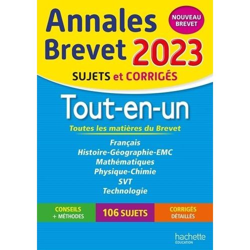 Tout-En-Un 3e - Sujets Et Corrigs   de Dessaint Sbastien  Format Beau livre 