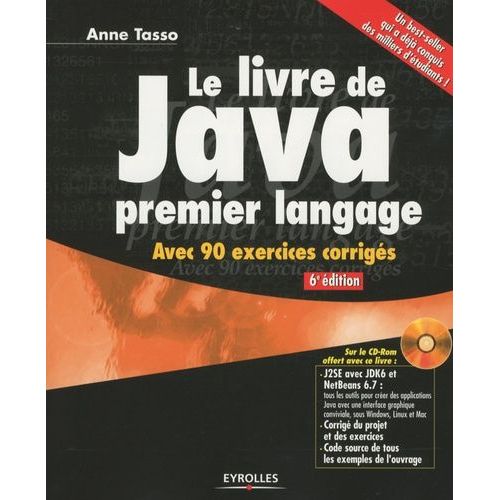 Le Livre De Java Premier Langage (1 Cd-Rom)    Format Grand Format 