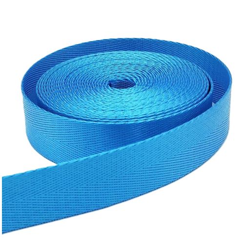 Ansetendance - 25mm X 10 Mtres De Sangle 1mm En Polyester Brillant  Chevrons Pour Crations Couture Anse Bandoulire Sac  Dos  Main Banane Tote-Bag Fait Main Couleur : Turquoise
