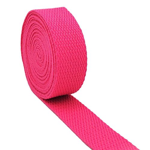 Ansetendance - 25mm X 10 Mtres De Sangle De Sac En Coton Pour Sacs  Main  Dos Sac Banane Anse Bandoulire Bag Straps Crations Sacs Fait Main Couture De Vtements Artisanat Couleur : Fuchsia