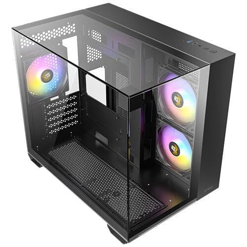 Antec CX600M Trio Case PC Mini Tower ITX/Micro-ITX Nero Vetro Temperato ARGB