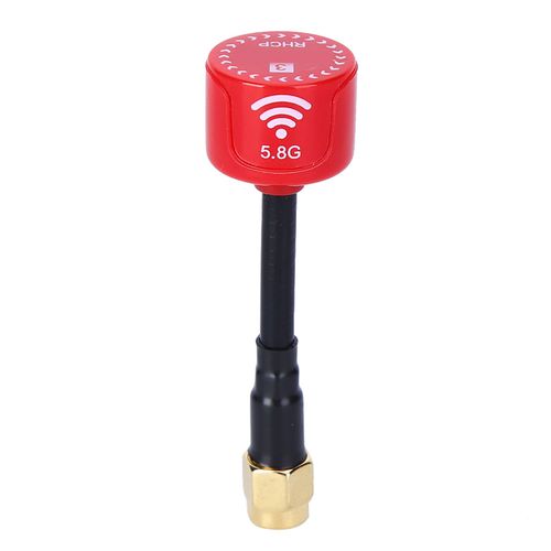Antenne Rhcp A Gain Eleve 5.8ghz 3dbi Pour Drone De Course Fpv, Accessoire De Pieces Rc (Rouge Aiguille Interieure Sma) Rouge Aiguille Interieure Sma