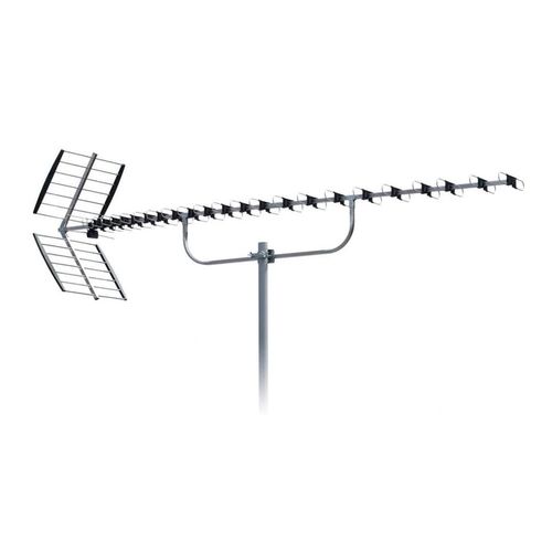 Antenne TV TNT Extrieure 18,5 dBi F Filtre Passif 4G LTE 5G NR 700 800Mhz Puissante DVB-T DVB-T2 92 lments