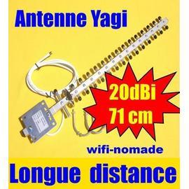 Antenne wifi extérieur Yagi 20dBi très haut gain, raccord SMA