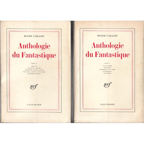 Anthologie Du Fantastique (2 Tomes)   de Roger Caillois  Format Broch 